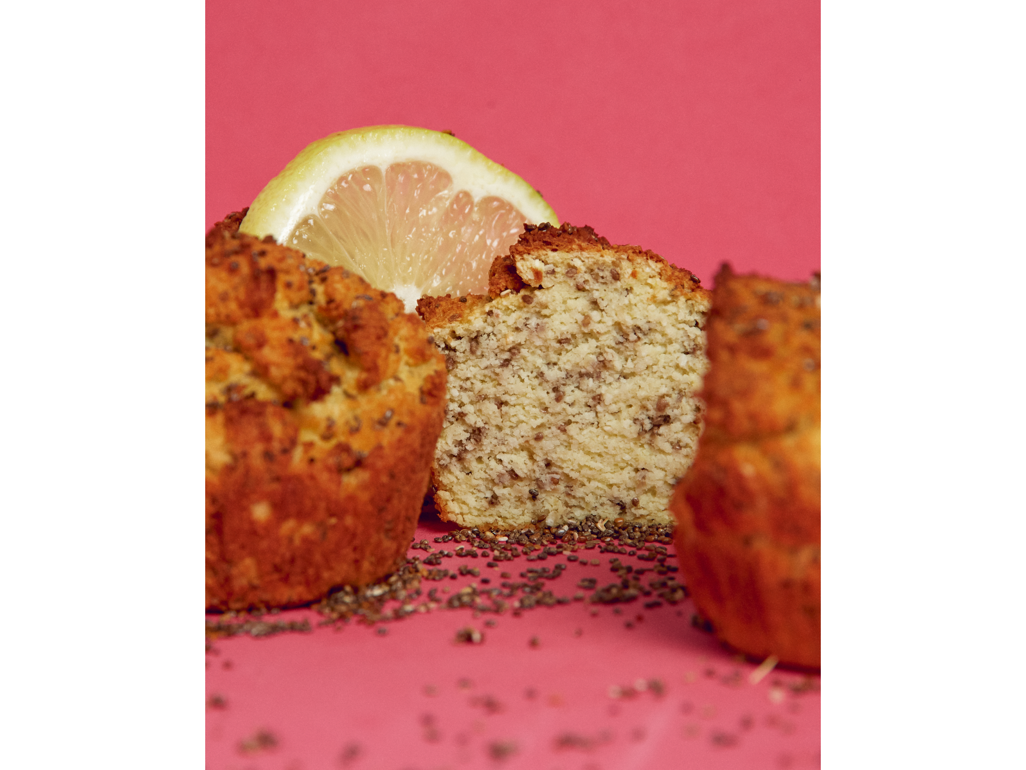 Muffins de limon y chia  SIN TACC /KETO