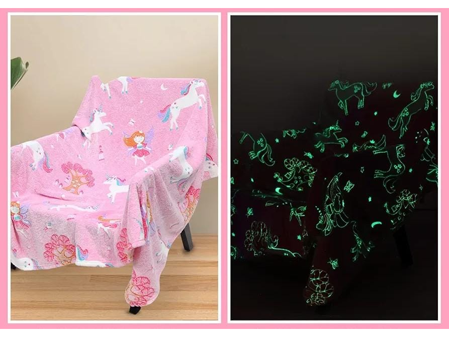 Manta luminosa Twin de hadas y unicornios