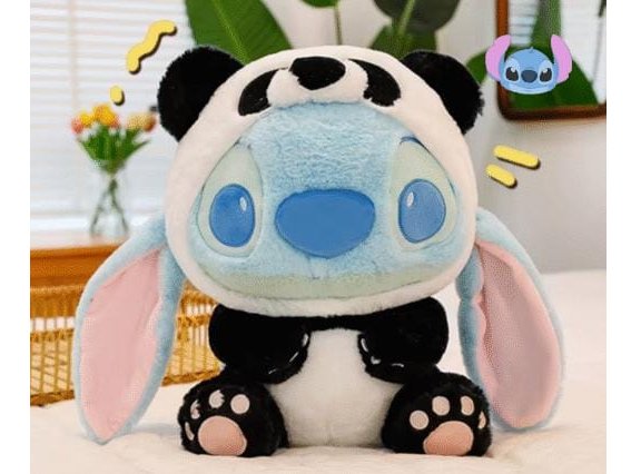 Peluches con manta  de stich (manta estampada)