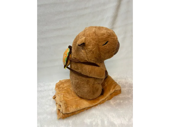 Peluches con manta capibara wk
