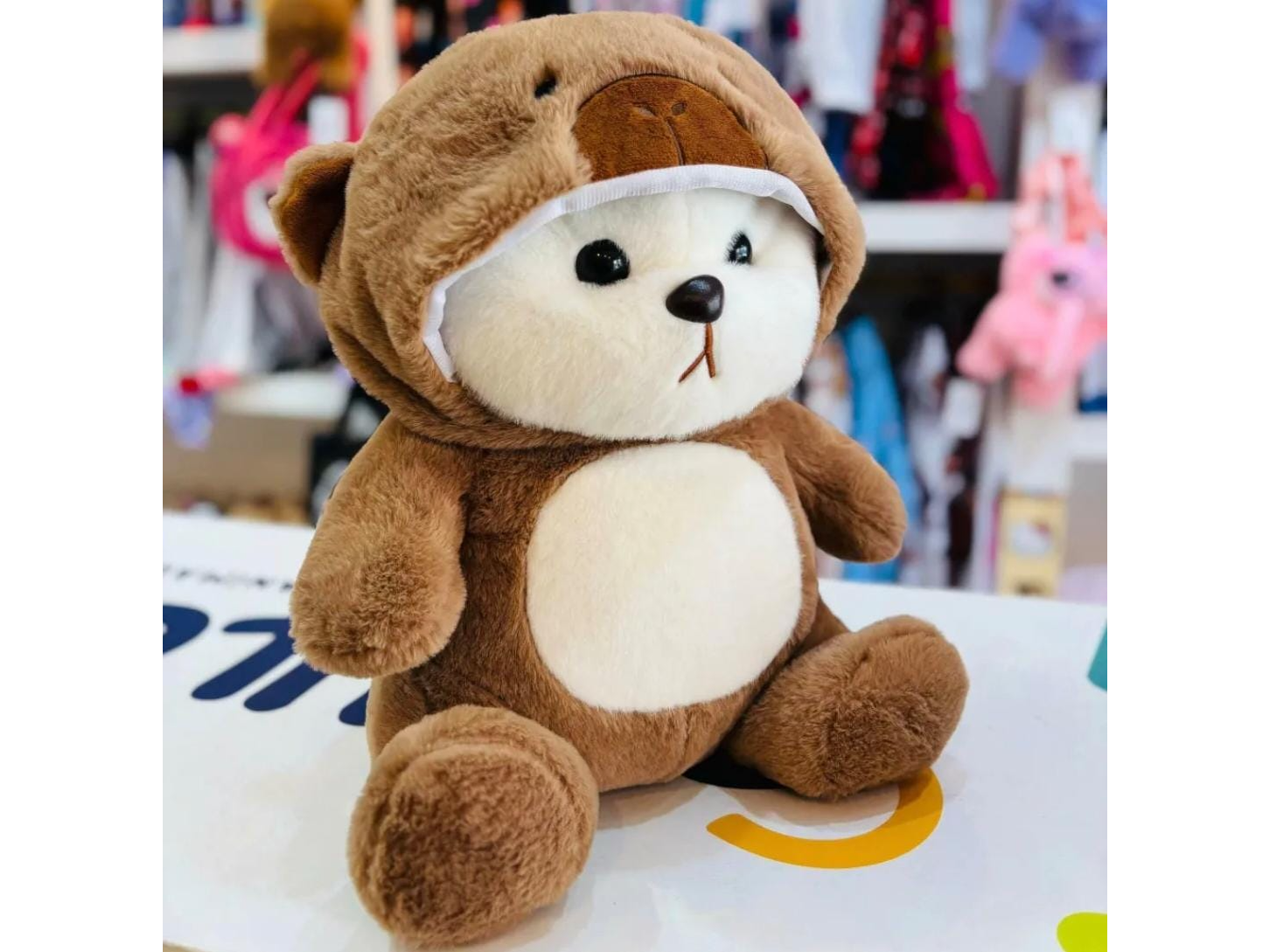 Peluches con manta  oso con disfraz capibara