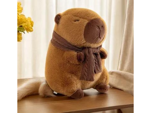 Peluches con manta capibara c/bufanda