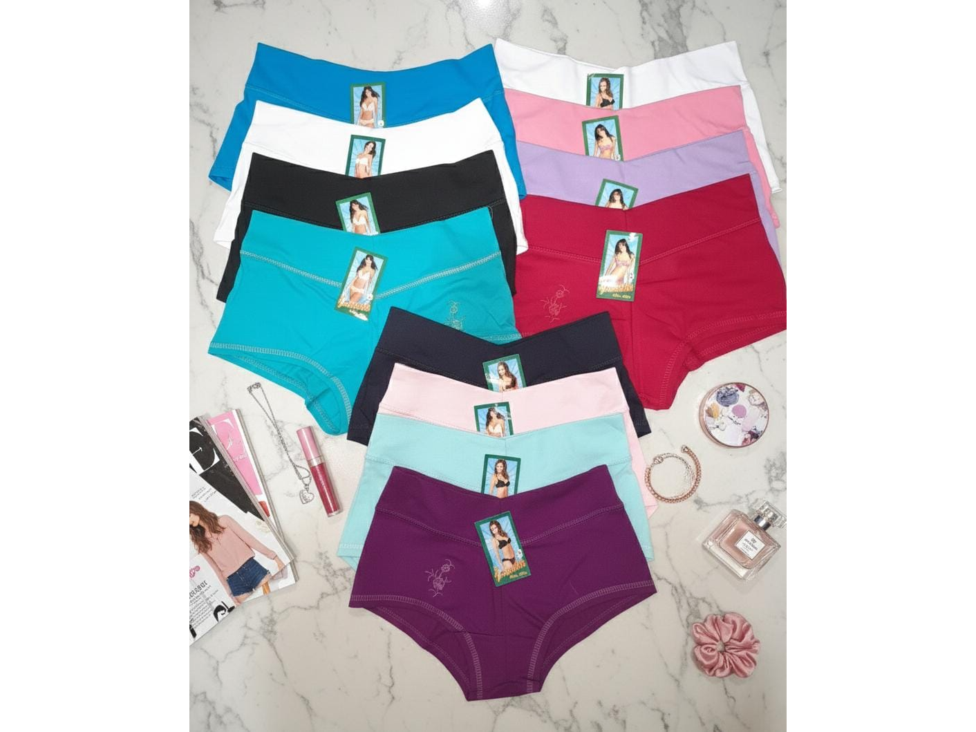 Doc. Vedetinas bordadas de algodón