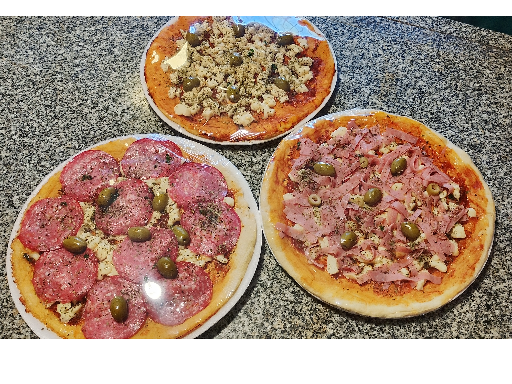 Pizzas listas para hornear de Tartas mix pastelería