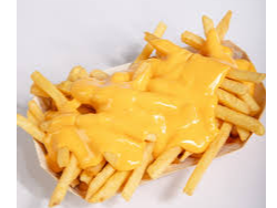 Papas con cheddar