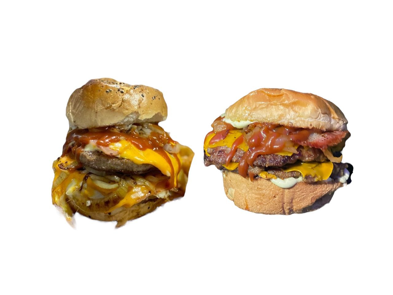 1 burger mateo+ 1 burger americana doble