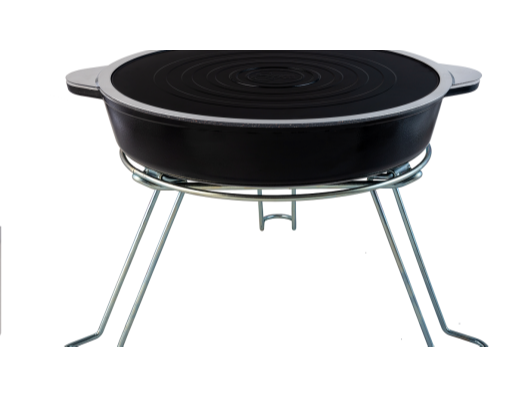 Set Disco, soporte plegable y grill
