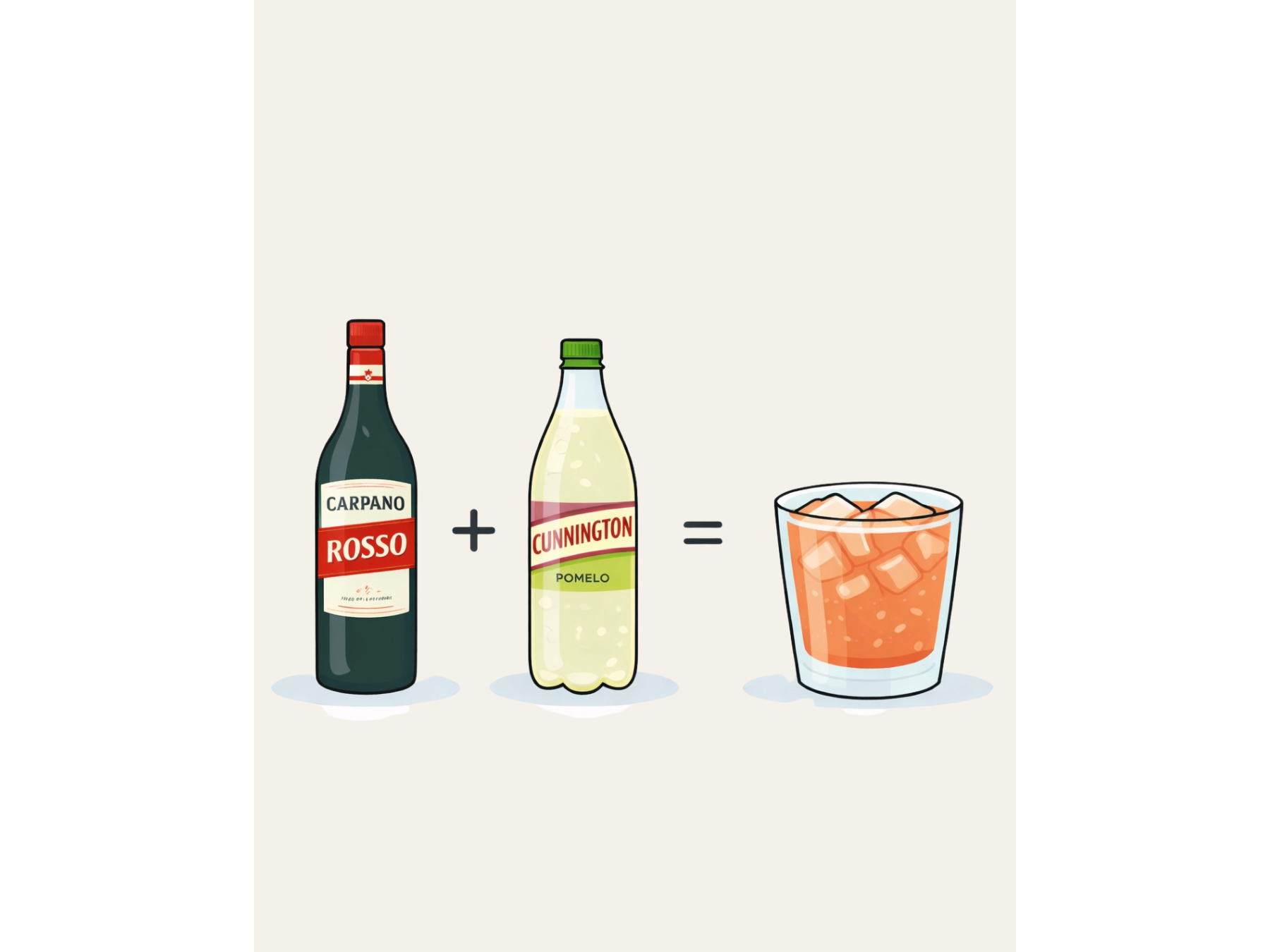 1 Carpano + 1 Cunnington pomelo 2.5L