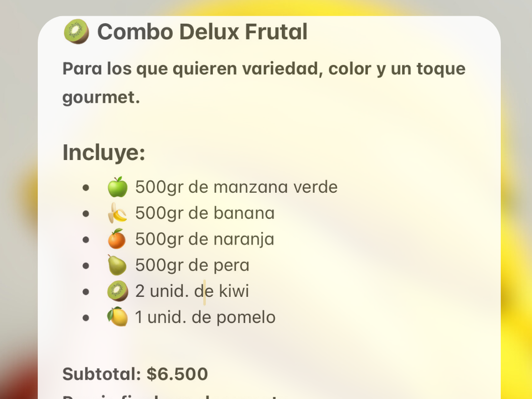 🥝 Combo Delux Frutal
