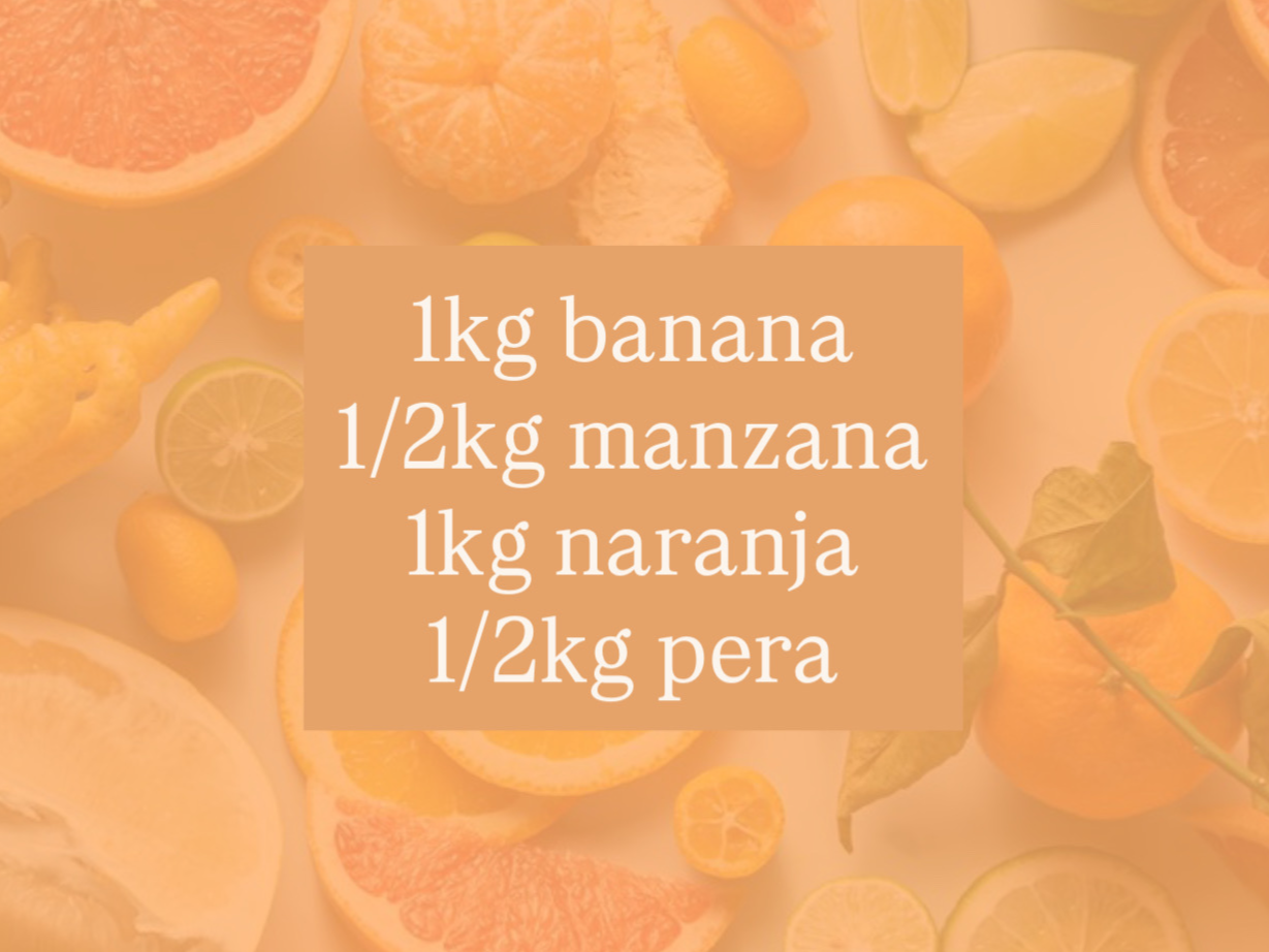 Bolsón de fruta básico