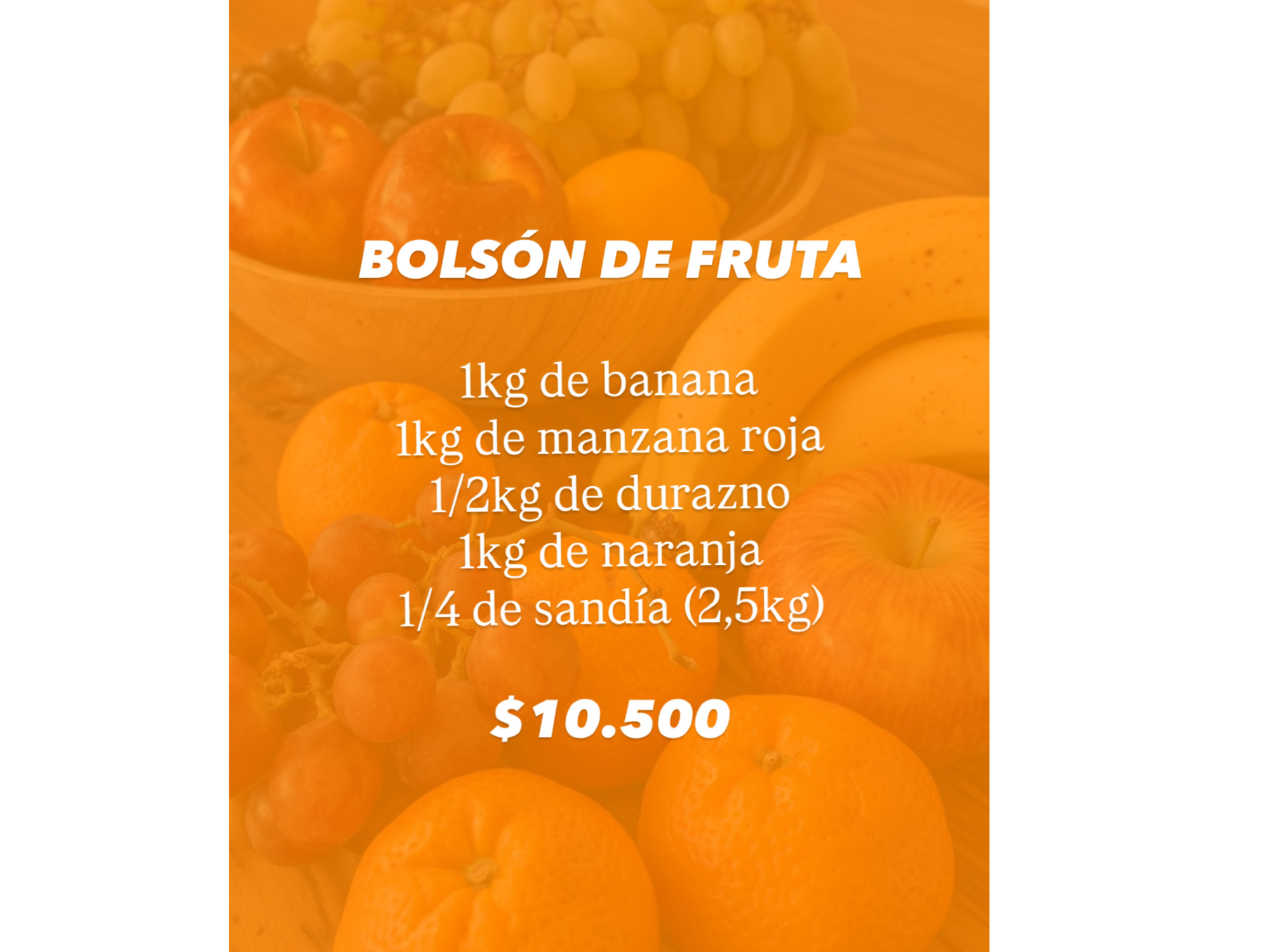 Bolsón de fruta