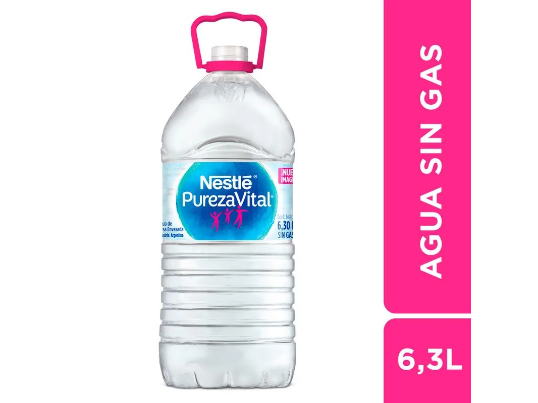 Agua de mesa sin gas Nestle Bidon x 6.3Lts