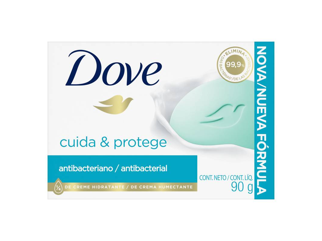 Jabon tocador antibac cuida protege dove x 90 grs