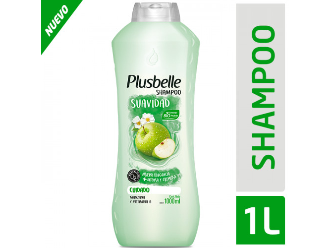 Shampoo suavidad plusbelle botella x 1lt