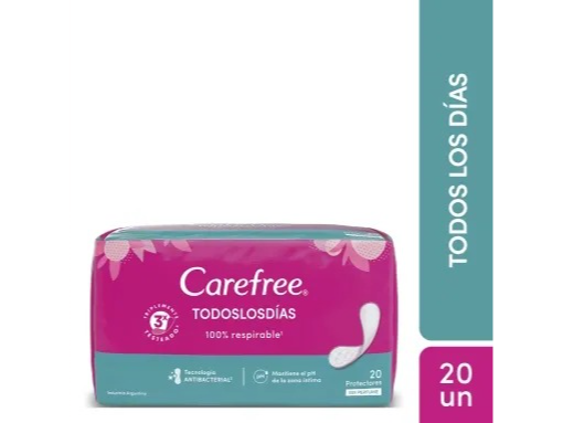 Protectores diarios todos los dias carefree x20uni