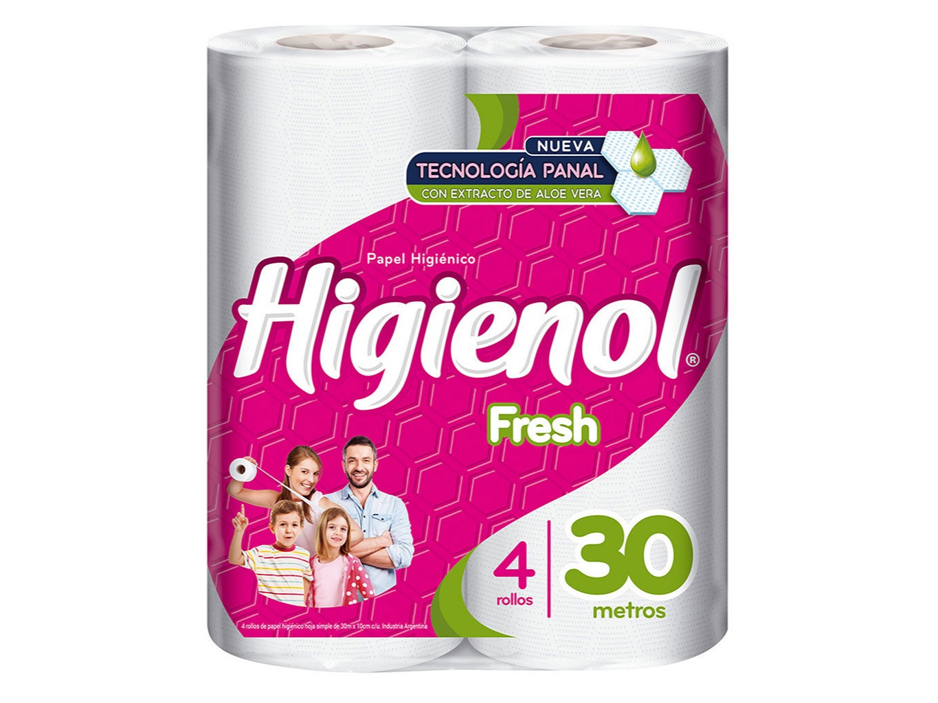 Papel higienico higienol fresh aloe x 4