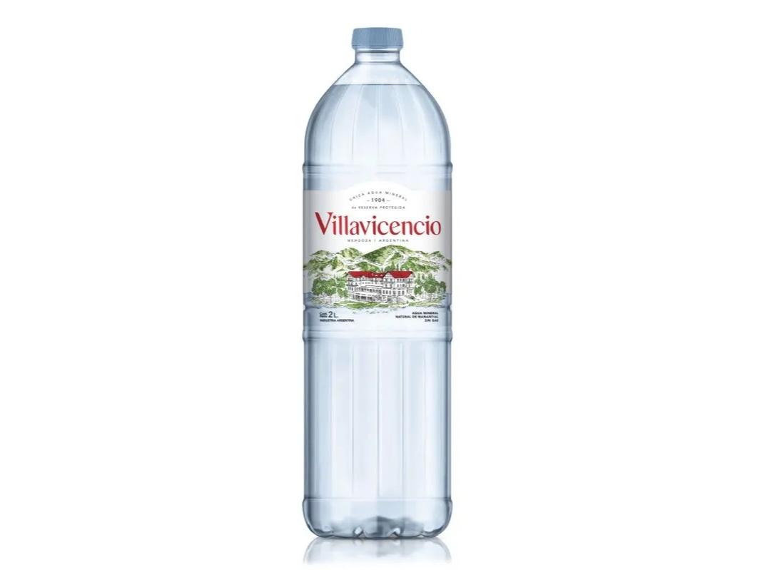 Agua Mineral sin gas villavicencio x 2lts