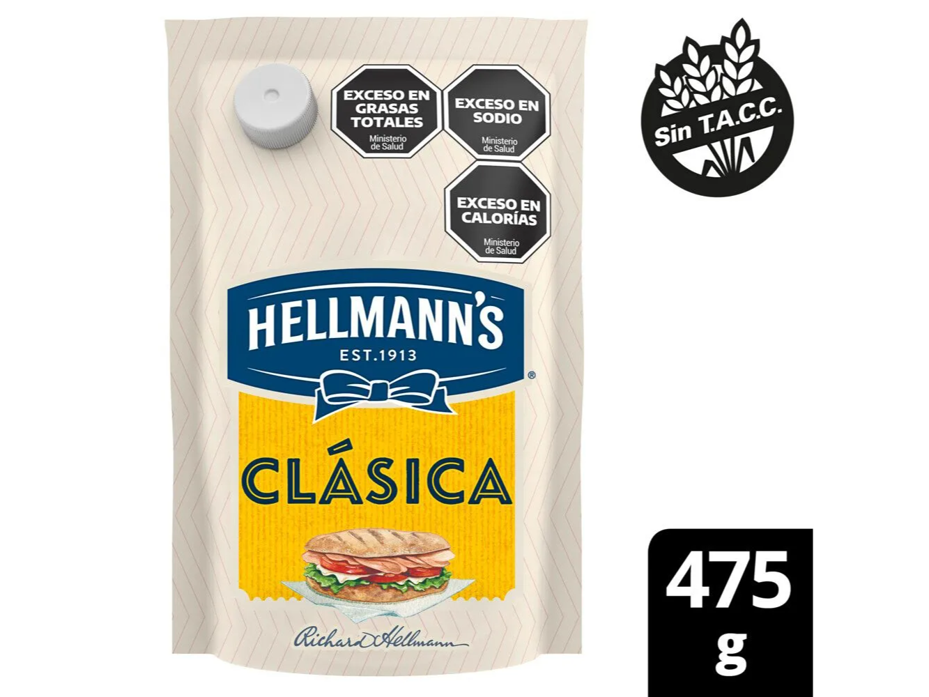 Mayonesa hellmann's doy pack x 475 g