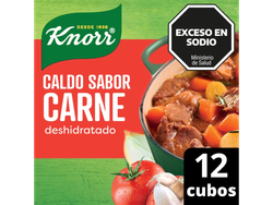 Caldo carne cubos knorr x 12 uni
