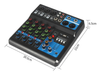 Consola Mixer 5 Canales Bluetooth Usb Phantom Power