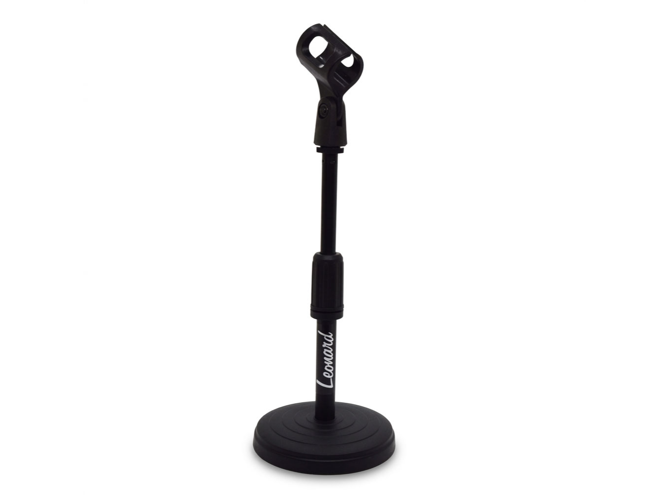 LEONARD Soporte de mesa para micrófono. (Base pesada).