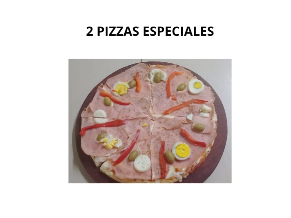 Promo 3 (2 pizzas especiales)