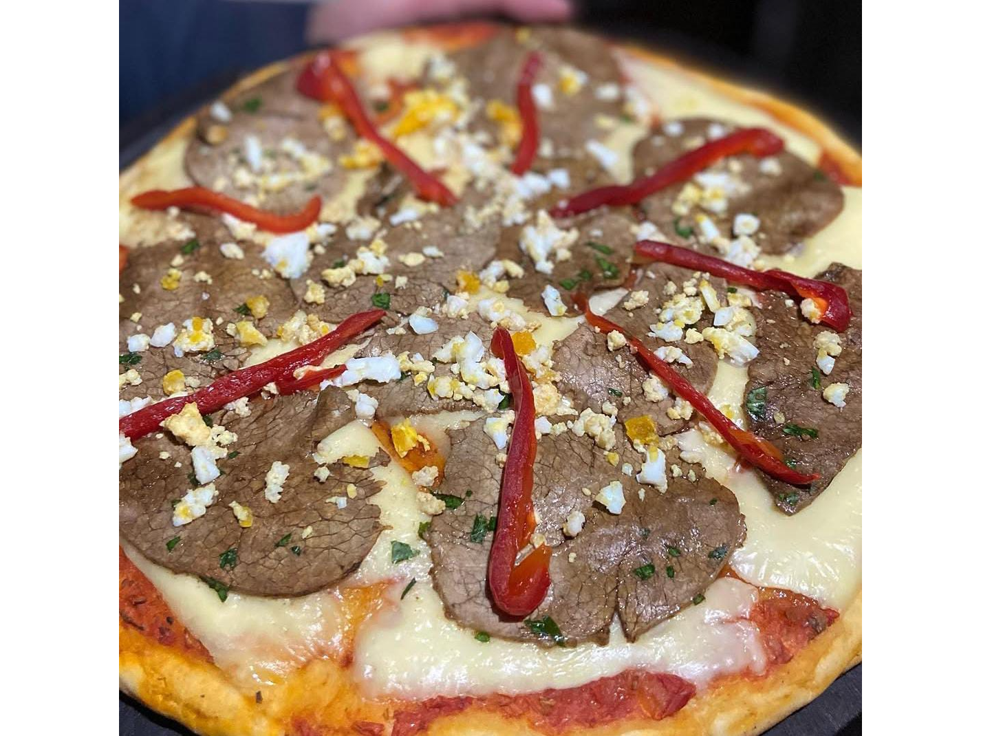 Media pizza de ternera