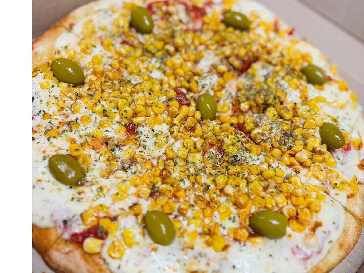 Media pizza de choclo