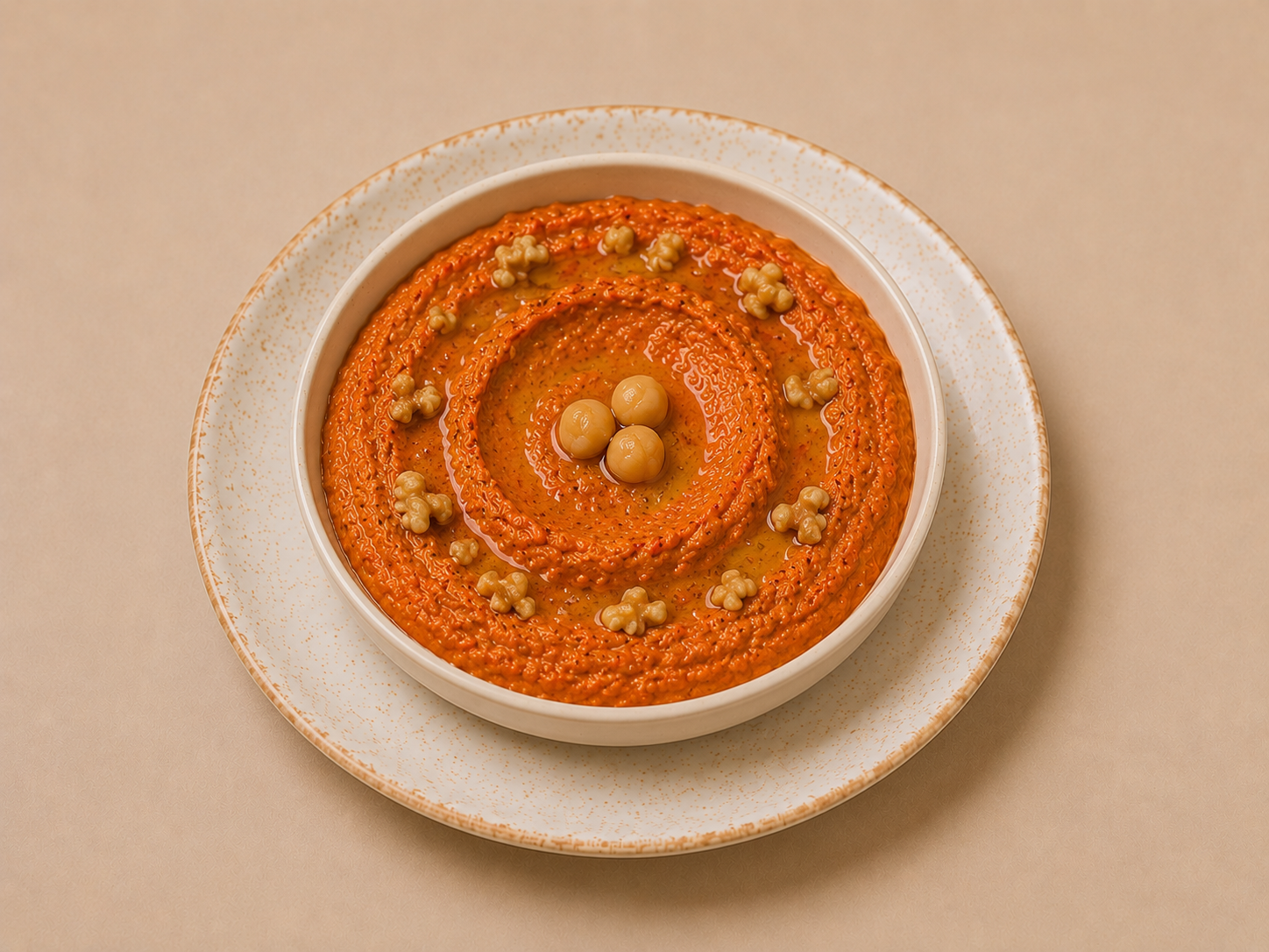 Muhammara (Hummus de pimientos asados)
