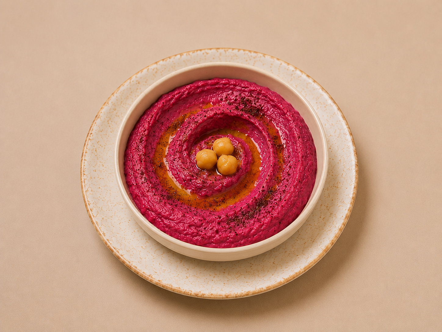 Hummus de remolacha