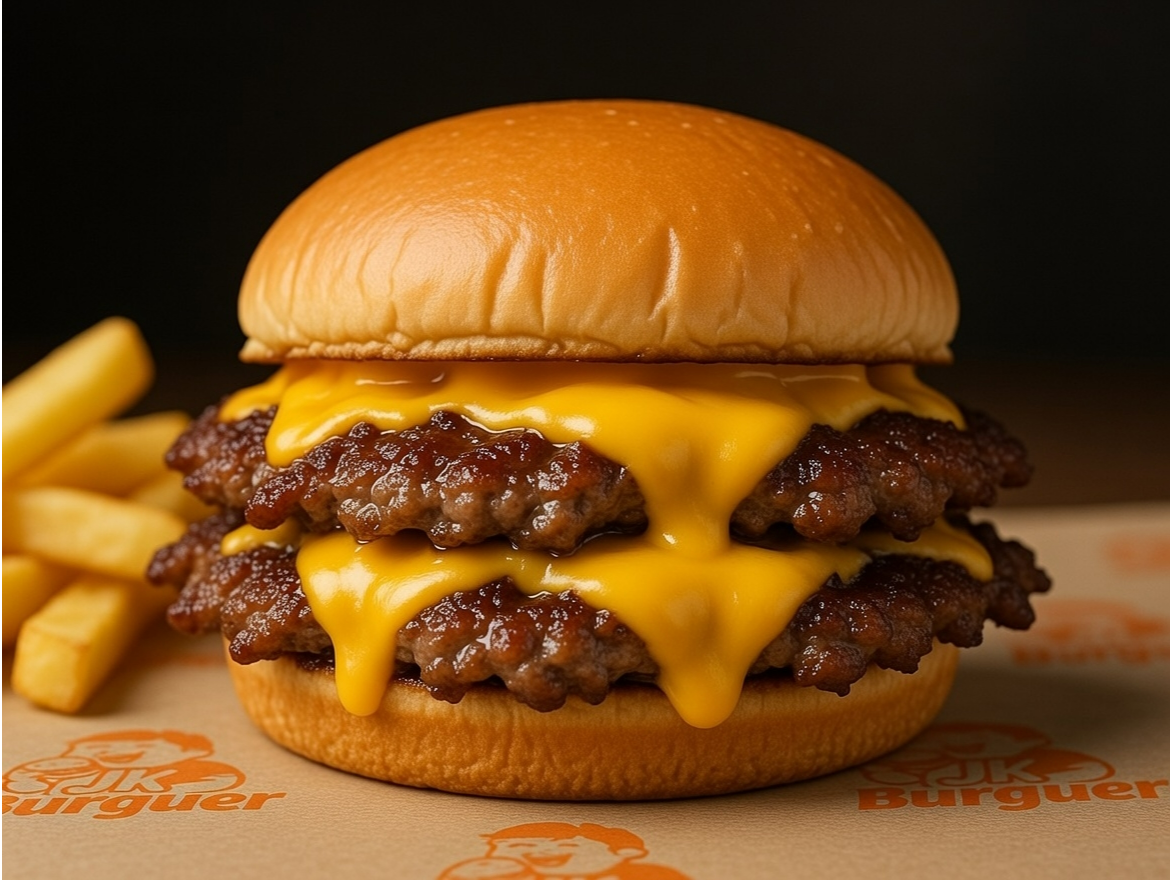 DOBLE CHEESE+ PAPAS🧀🔥