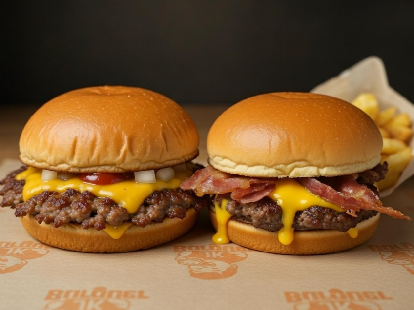 CUARTOJK + BACON JK CON PAPAS