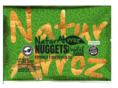 Nuggets de Arroz NaturArroz – Espinaca y Queso Vegetal (325 g)