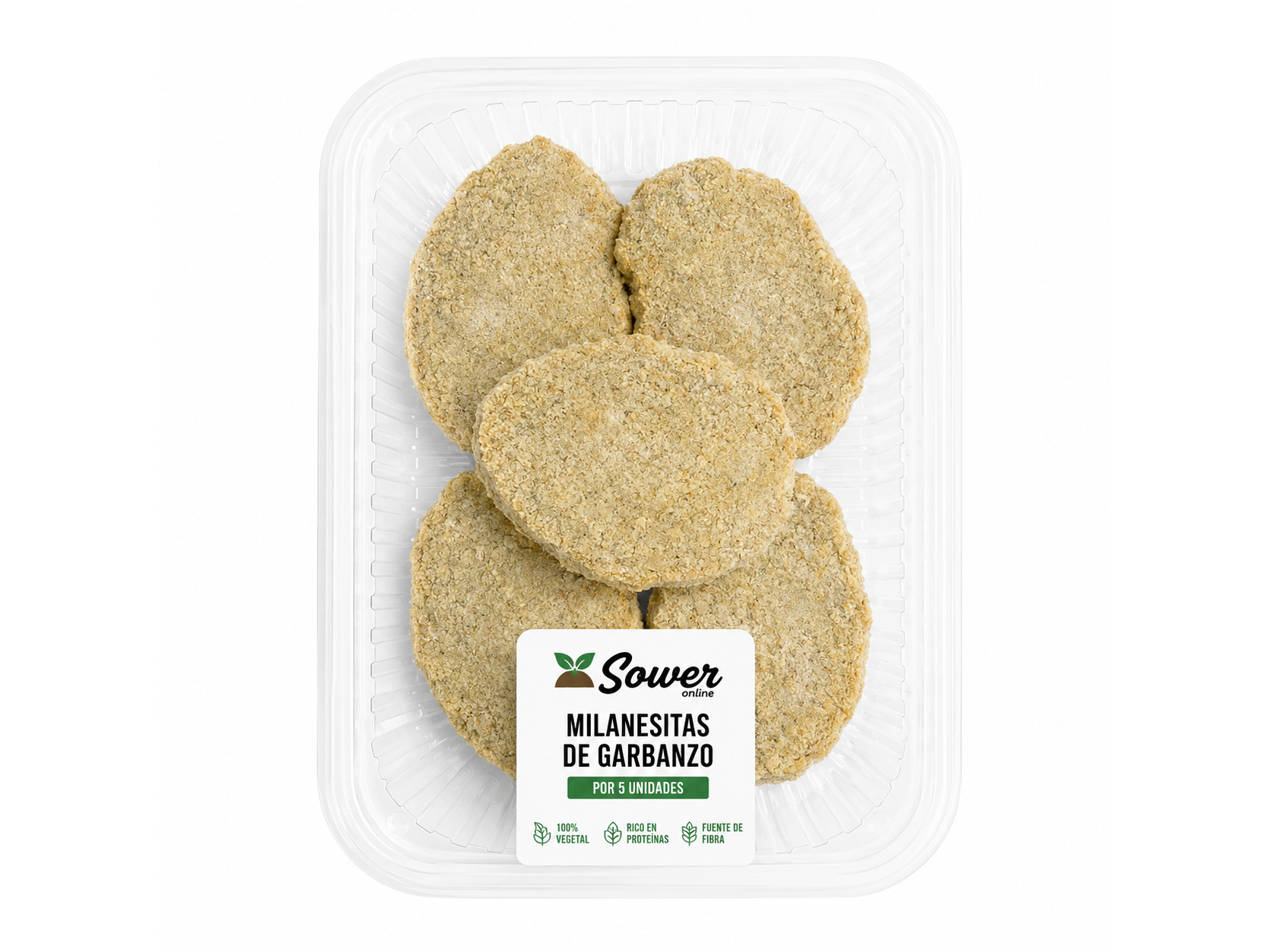 Milanesitas de Garbanzo x5 Unidades