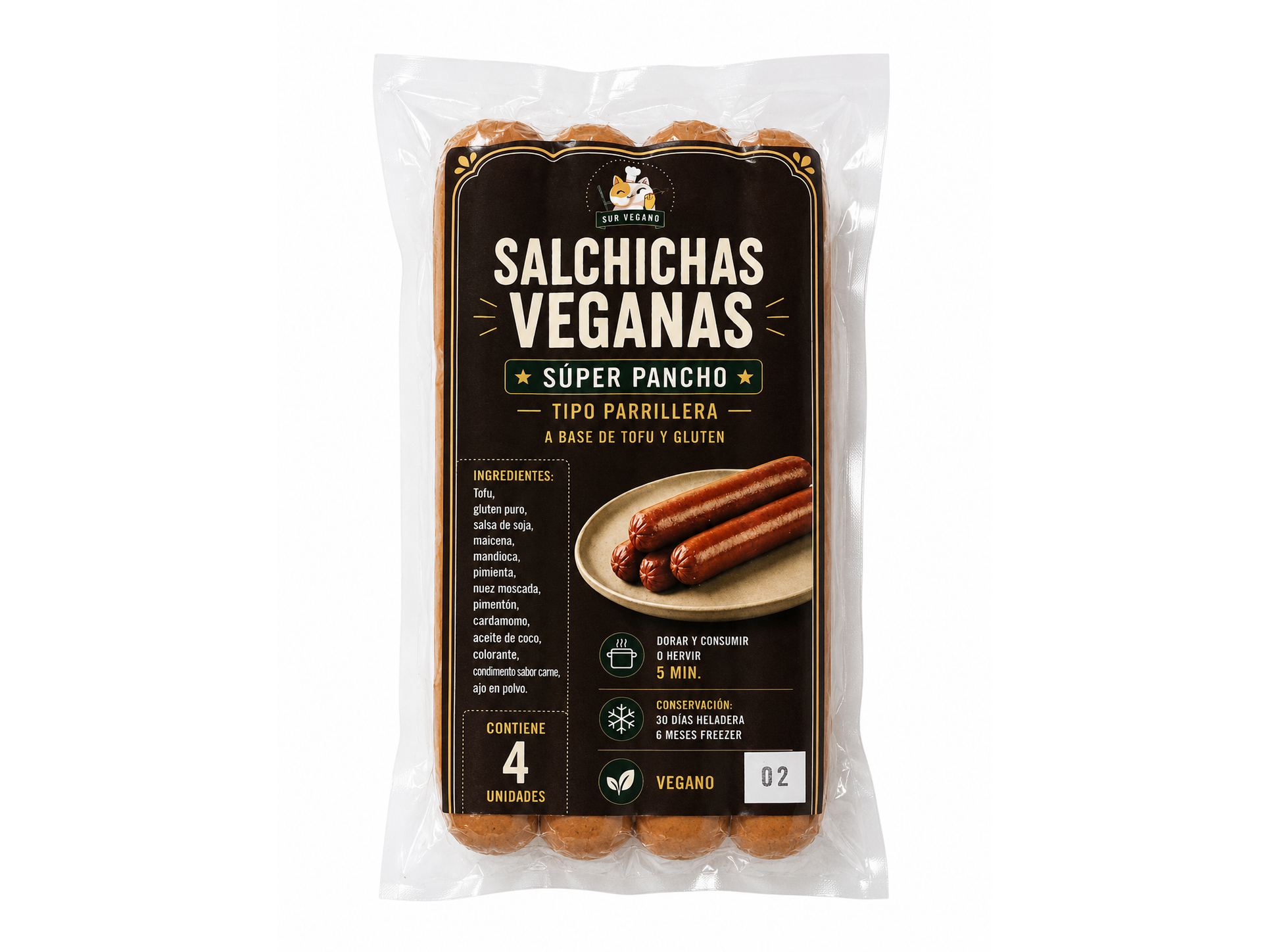 Salchichas parrilleras x 4u