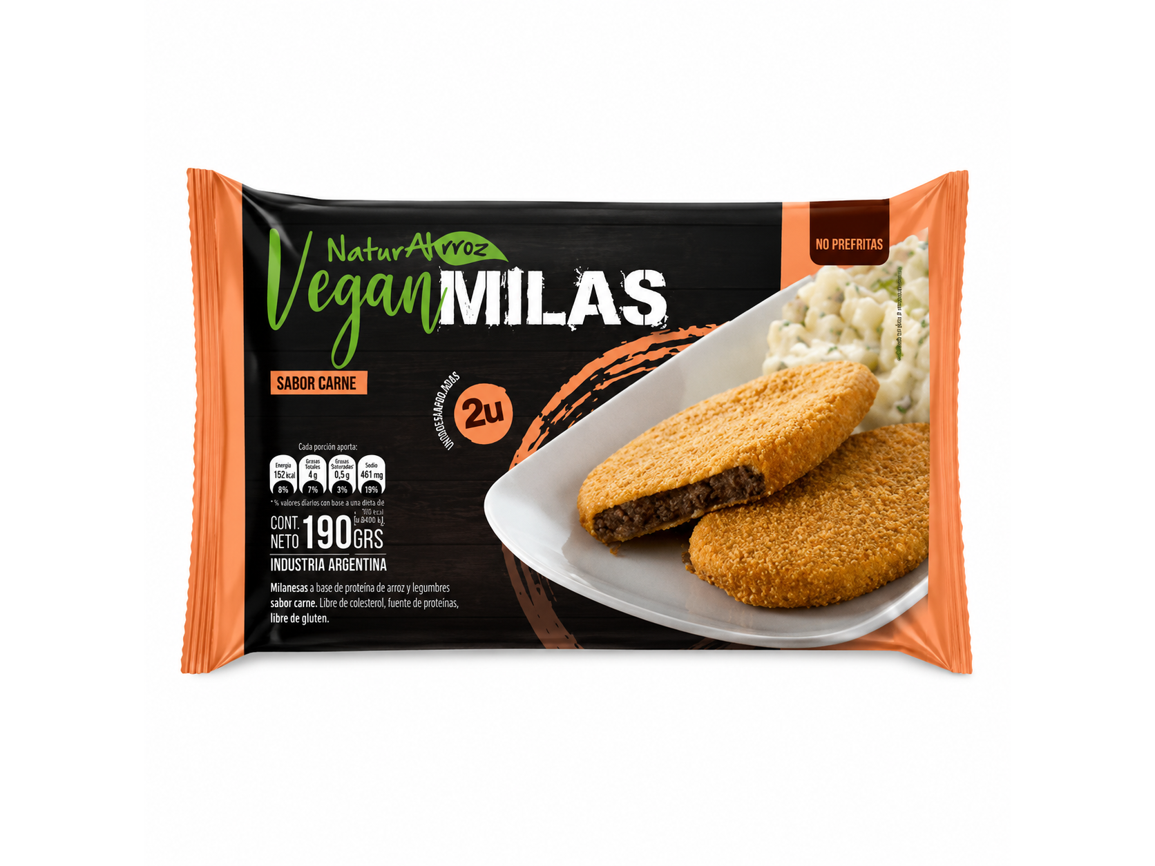 Veganmilas NaturArroz Sabor Carne x2 Unidades 190 g