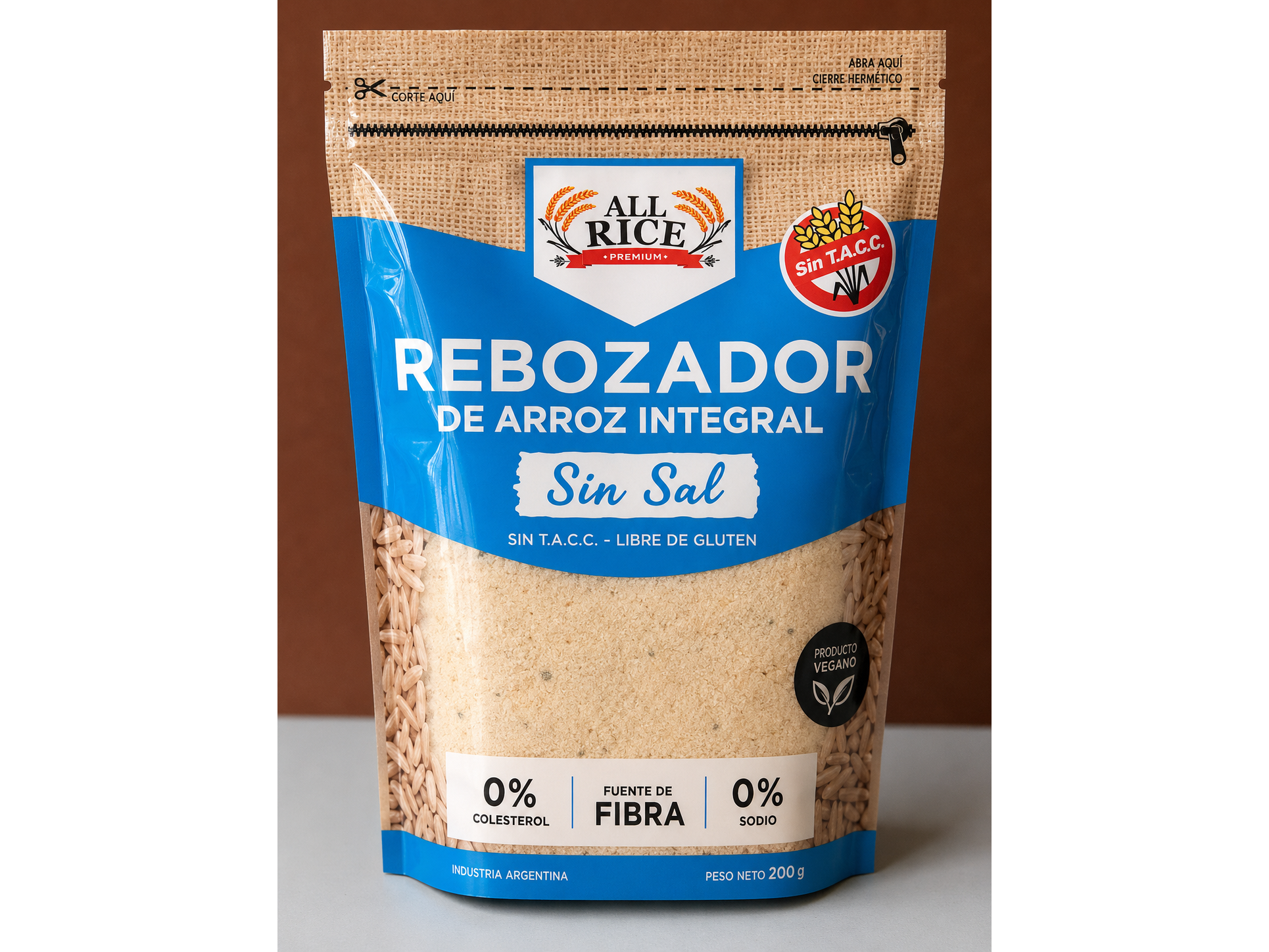 Rebozador de Arroz Integral Sin Sal All Rice