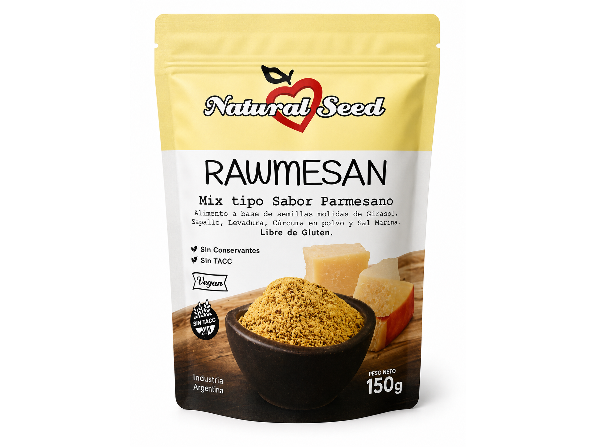 Rawmesan Natural Seed 150 g