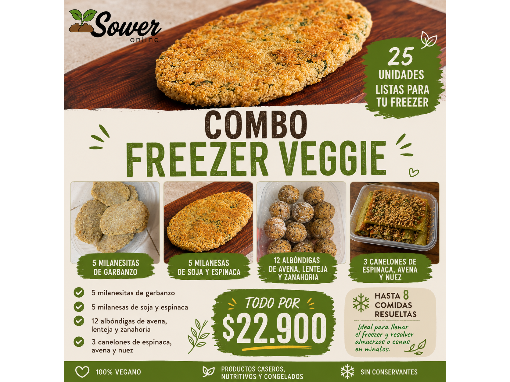 Combo Freezer Veggie 🌱❄️