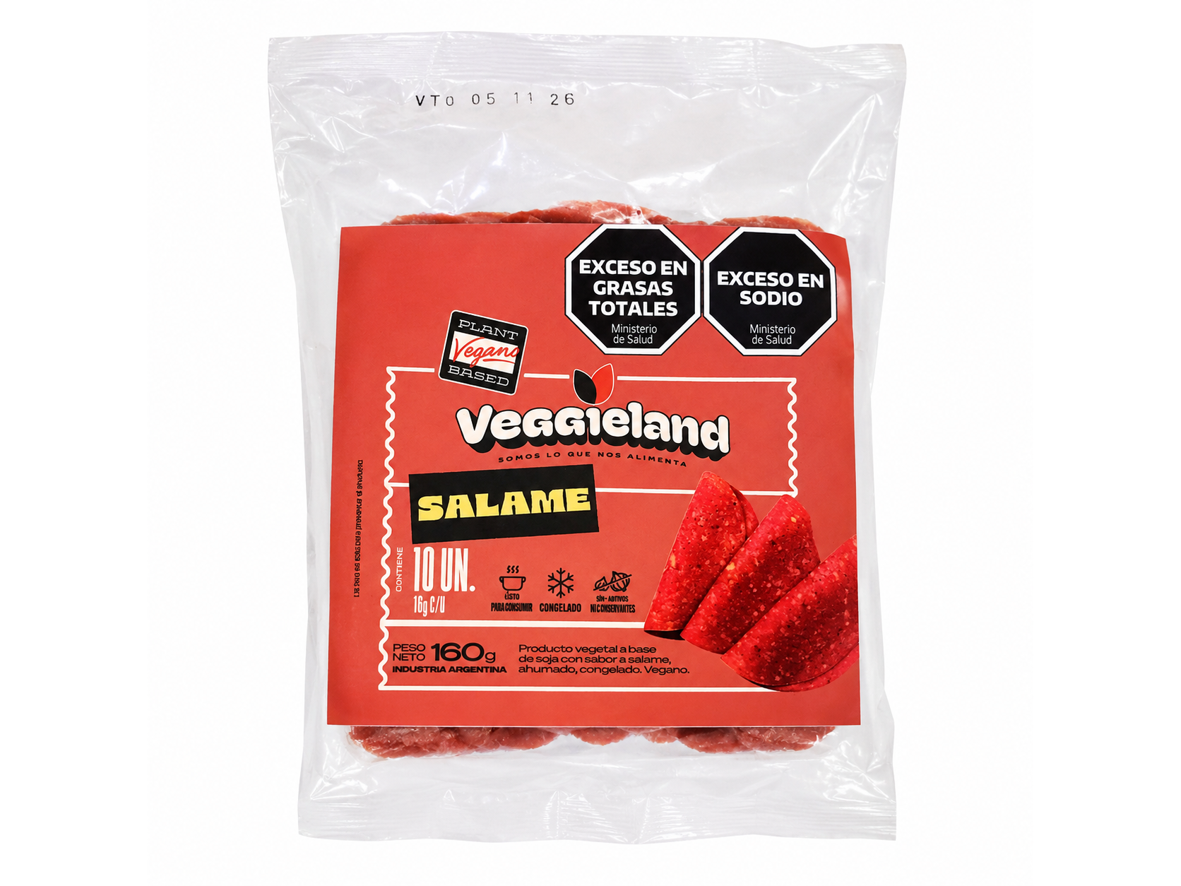 Salame Vegano Veggieland Plant Based 160 g