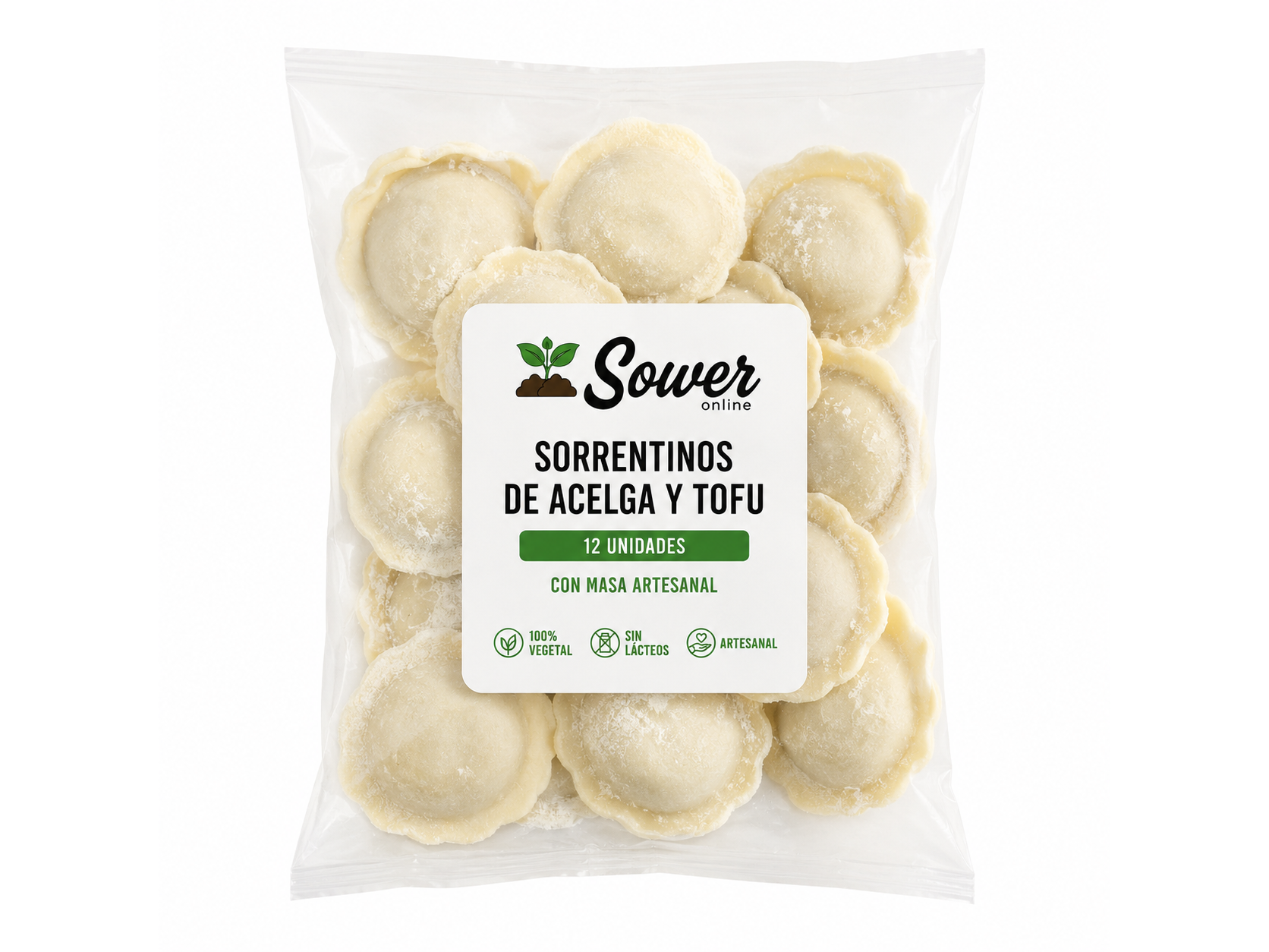 Sorrentinos de Acelga y Tofu x 12u