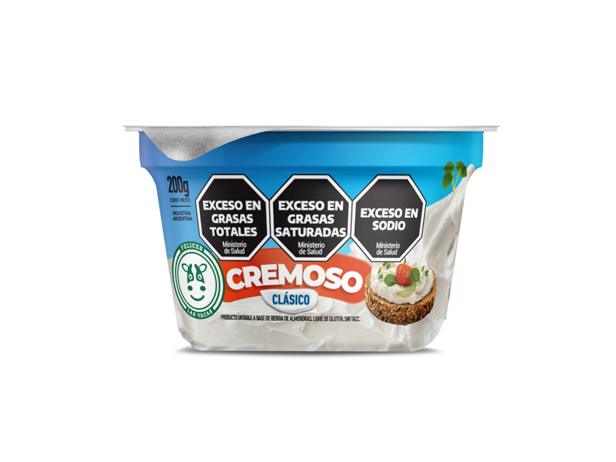Queso Untable Cremoso Felices Las Vacas 200g