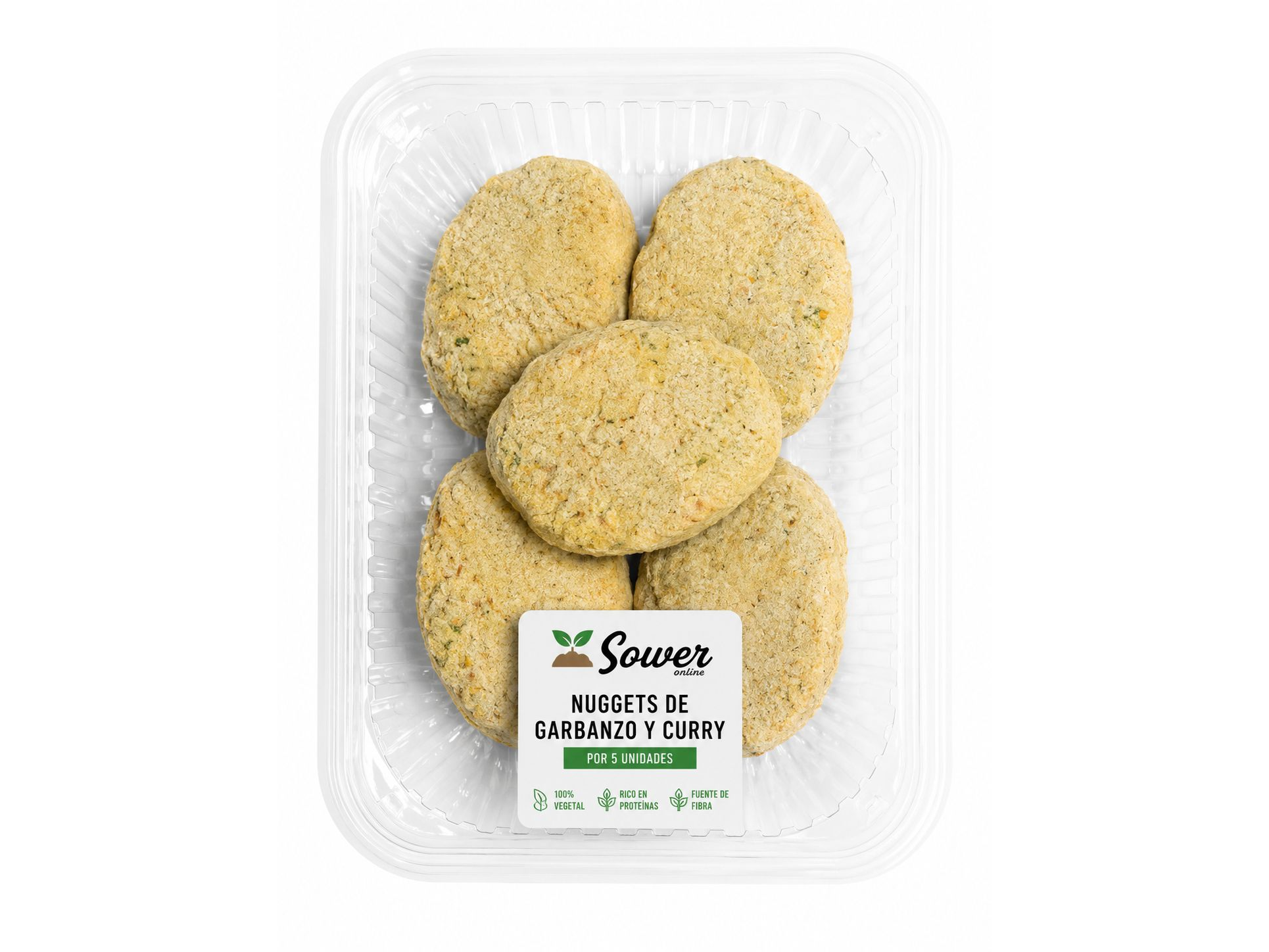 Nuggets de Garbanzo y Curry x5 Unidades
