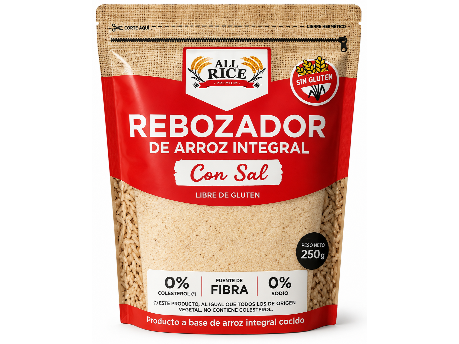 Rebozador de Arroz Integral Con Sal All Rice
