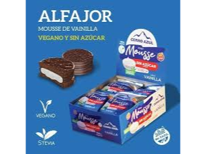 Alfajor Mousse Vainilla sin Azúcar!