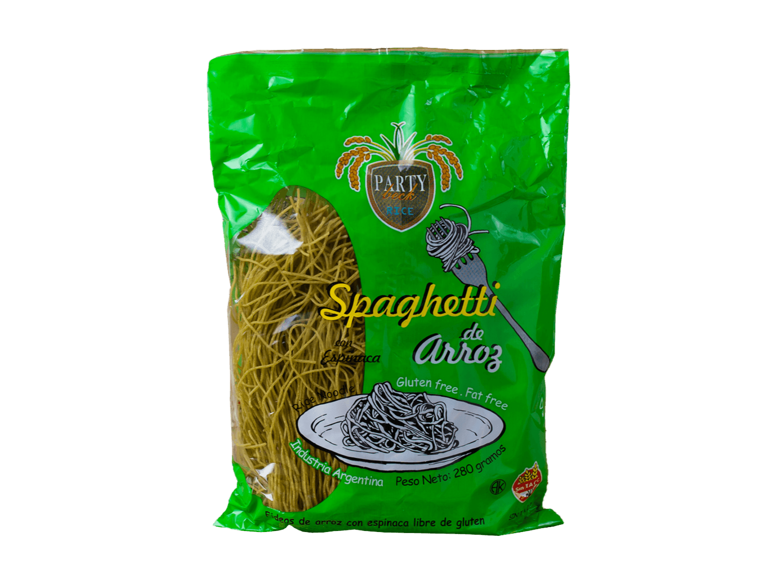 Spaguetti Arroz y Espinaca