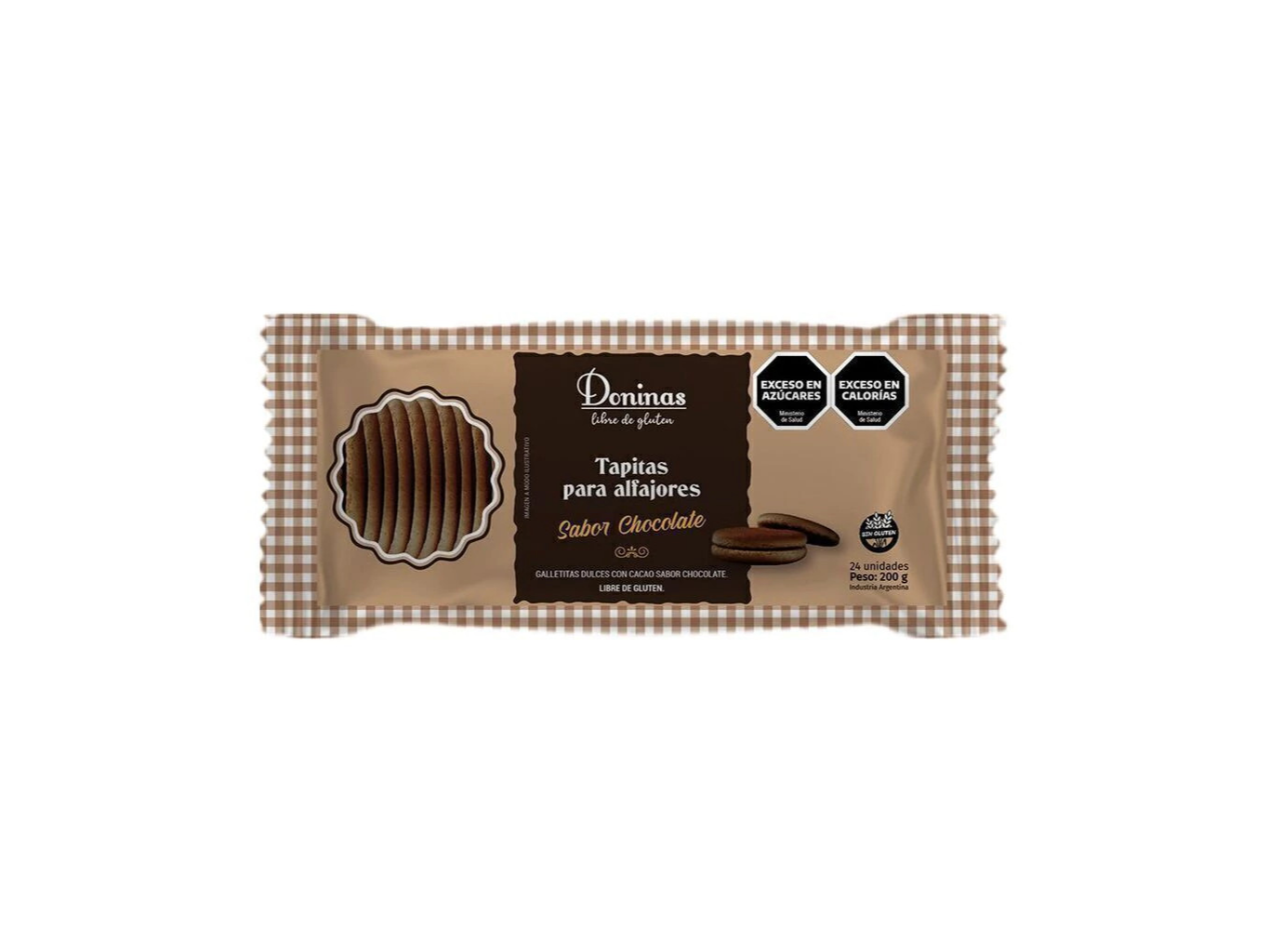 Tapitas para alfajores Chocolate