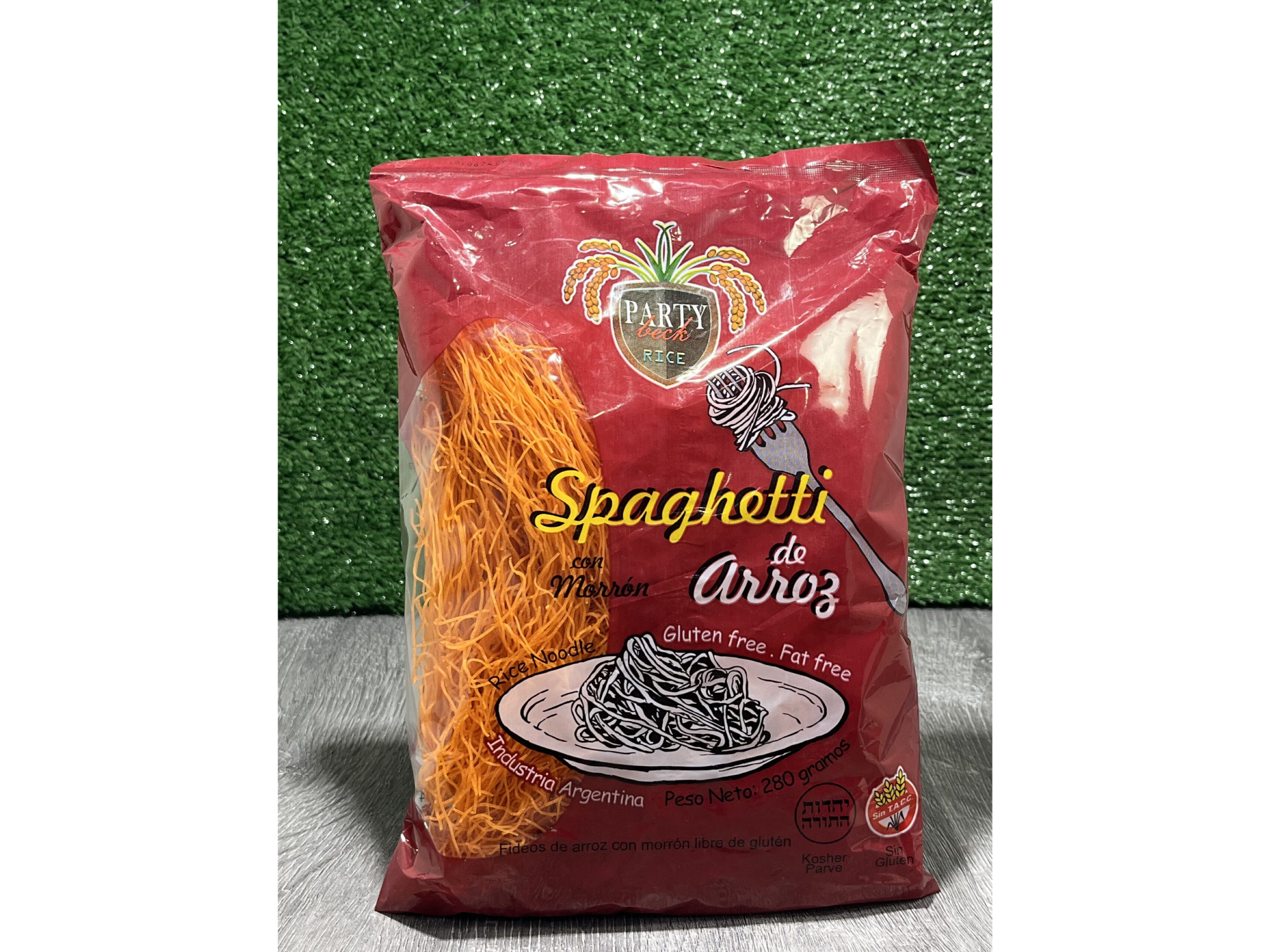 Spaguetti Arroz & Morrón