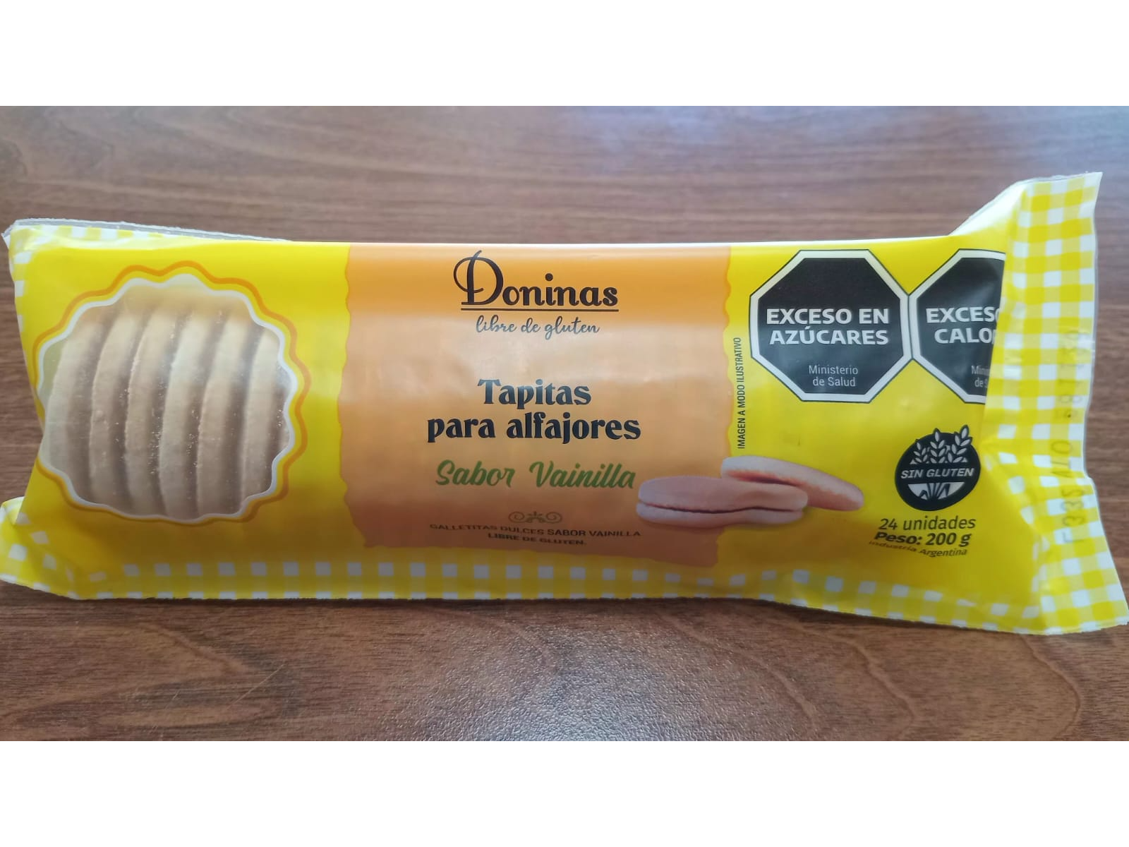 Tapitas para alfajores Vainilla