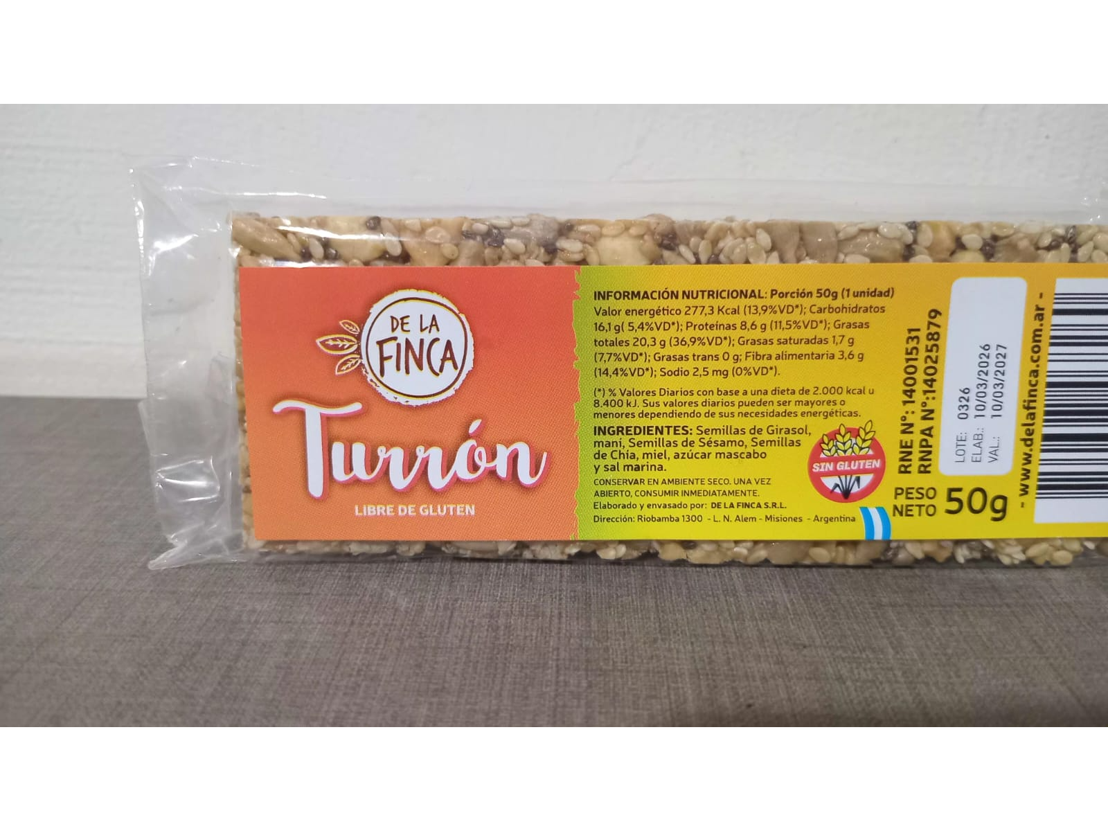 Turrón de Semillas Mix
